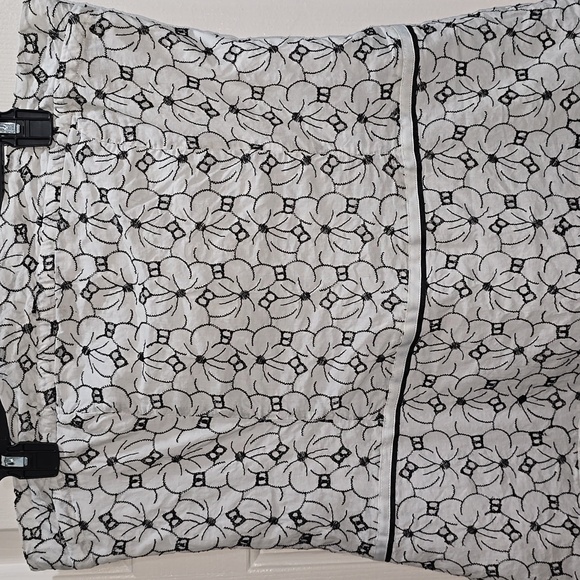 Autograph Black & White Floral Dress Size 14 - Picture 4 of 14